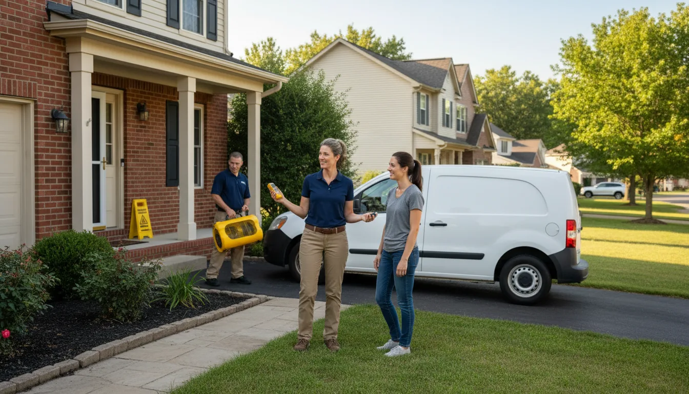 Water restoration image for Water Damage & Restoration Services in Wynnewood, OK